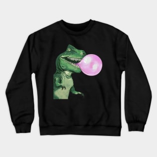 Bubble gum T-Rex in Pink Crewneck Sweatshirt